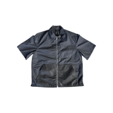 Chrome Hearts Black Nylon & Leather Zip Up Shirt - Morely TrendsChrome Hearts Type here:)