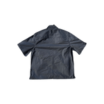 Chrome Hearts Black Nylon & Leather Zip Up Shirt - Morely TrendsChrome Hearts Type here:)