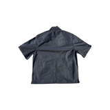 Chrome Hearts Black Nylon & Leather Zip Up Shirt - Morely TrendsChrome Hearts Type here:)