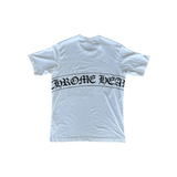 Chrome Hearts Dover Street Market White Scroll Logo T-Shirt - Morely TrendsChrome Hearts Type here:)