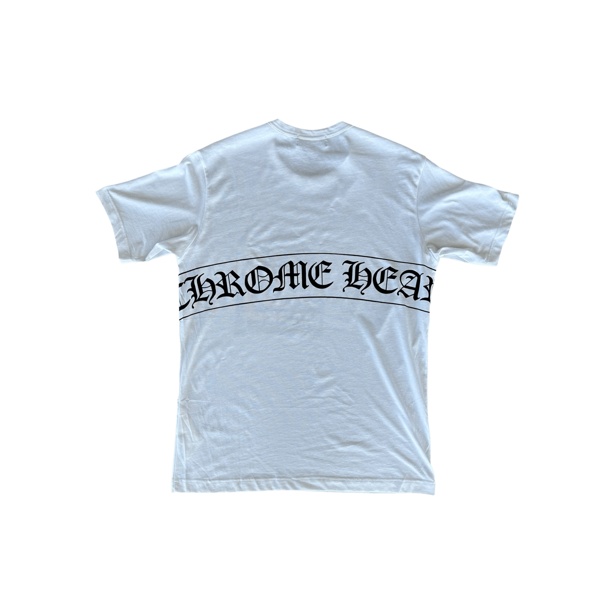 Chrome Hearts Dover Street Market White Scroll Logo T-Shirt - Morely TrendsChrome Hearts Type here:)