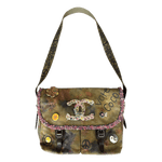 Chanel Khaki Green Graffiti On The Pavements Messenger Bag - Morely TrendsChanel Type here:)