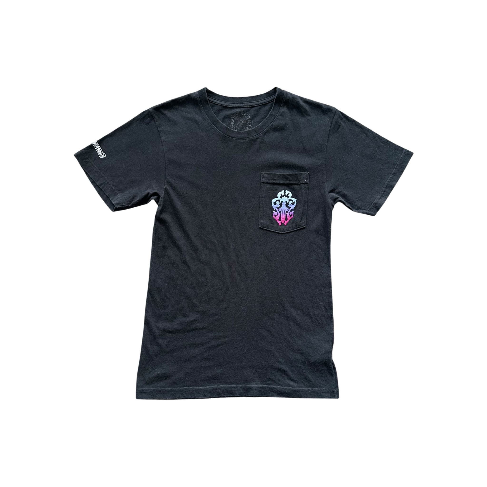 Chrome Hearts Black Gradient Dagger Logo T-Shirt - Morely TrendsChrome Hearts Type here:)