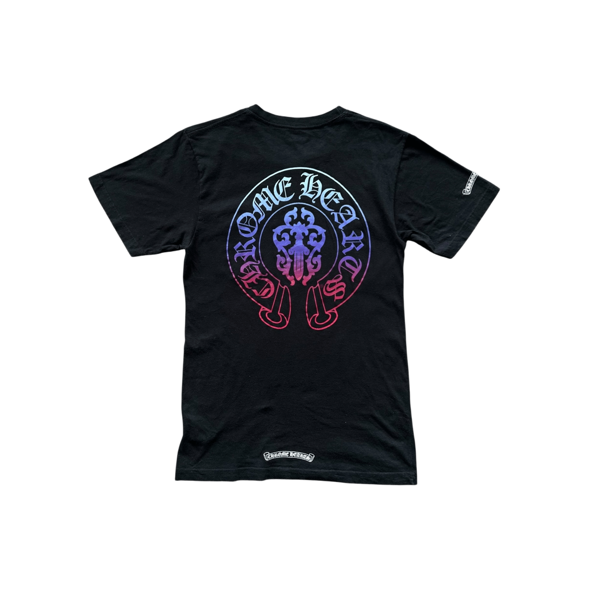 Chrome Hearts Black Gradient Dagger Logo T-Shirt - Morely TrendsChrome Hearts Type here:)