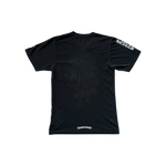 Chrome Hearts Black & White Cemetery Cross Logo T-Shirt - Morely TrendsChrome Hearts Type here:)