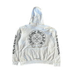 Chrome Hearts White & Black Cross Jacquard Horseshoe Logo Hoodie - Morely TrendsChrome Hearts Type here:)