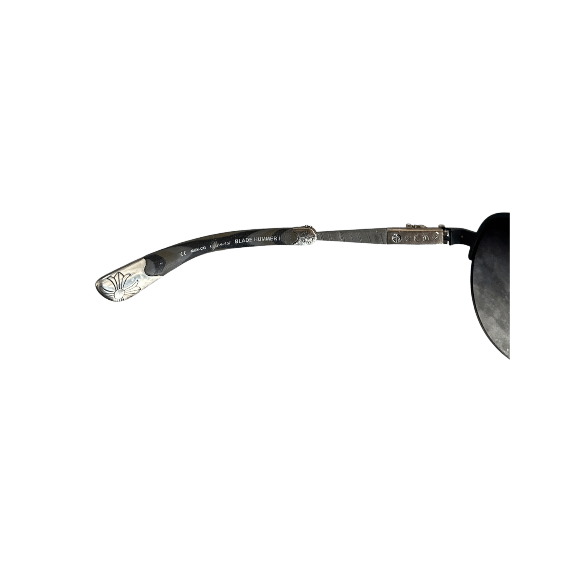 Chrome Hearts Green Camouflage & Silver Blade Runner I Sunglasses - Morely TrendsChrome Hearts Type here:)