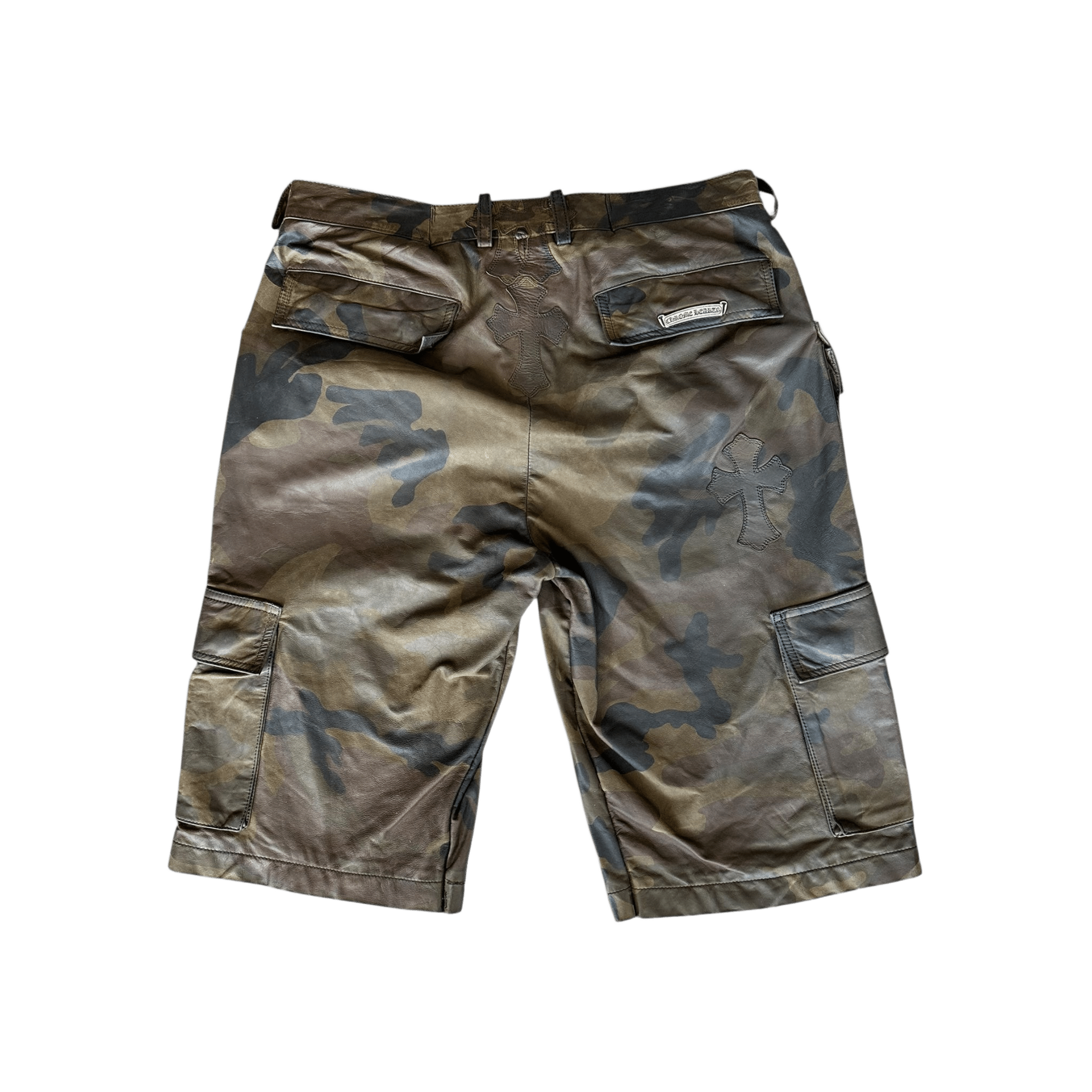 Chrome Hearts Camouflage Leather Cross Patch Cargo Shorts - Morely TrendsChrome Hearts Type here:)
