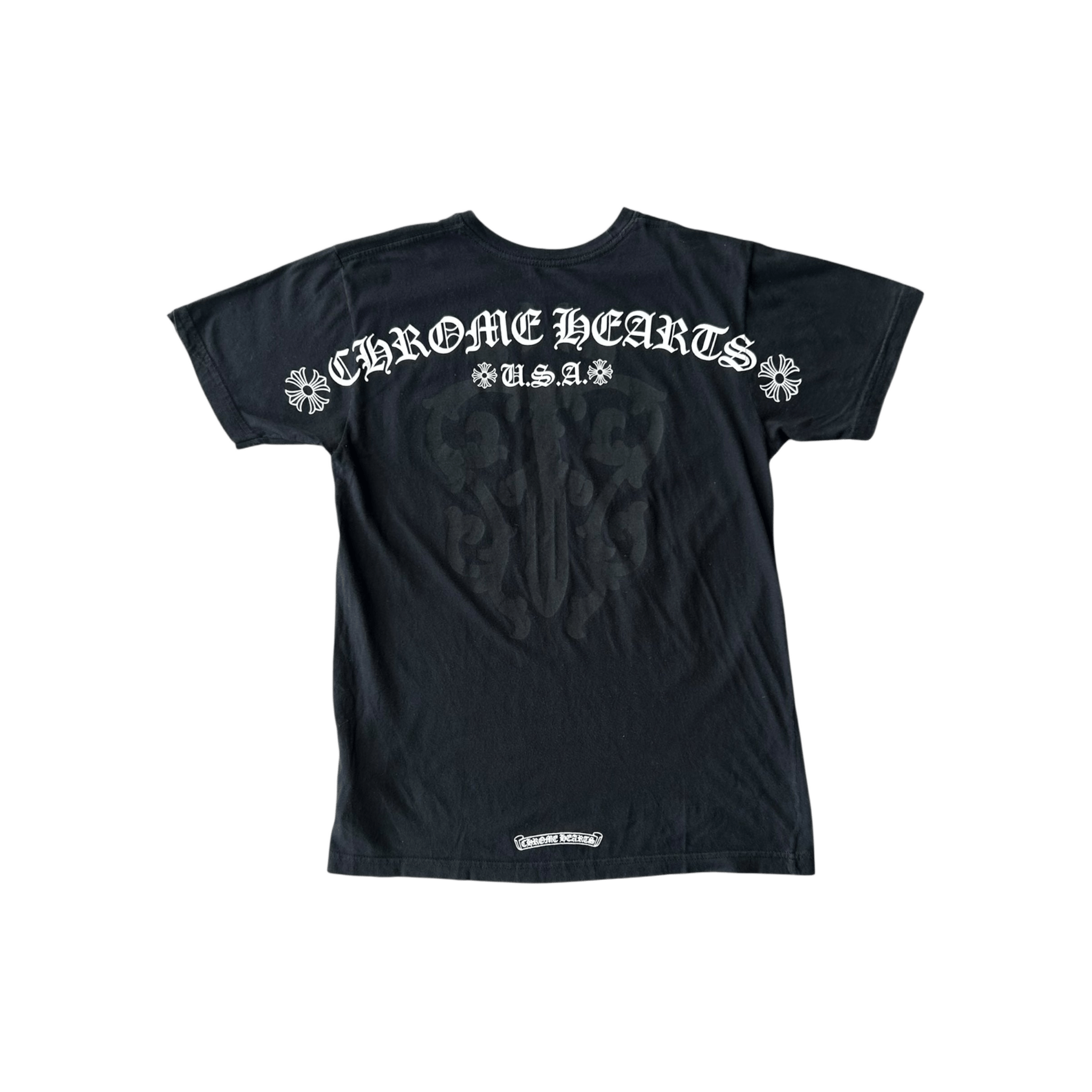 Chrome Hearts Black & White Dagger Logo T-Shirt - Morely TrendsChrome Hearts Type here:)