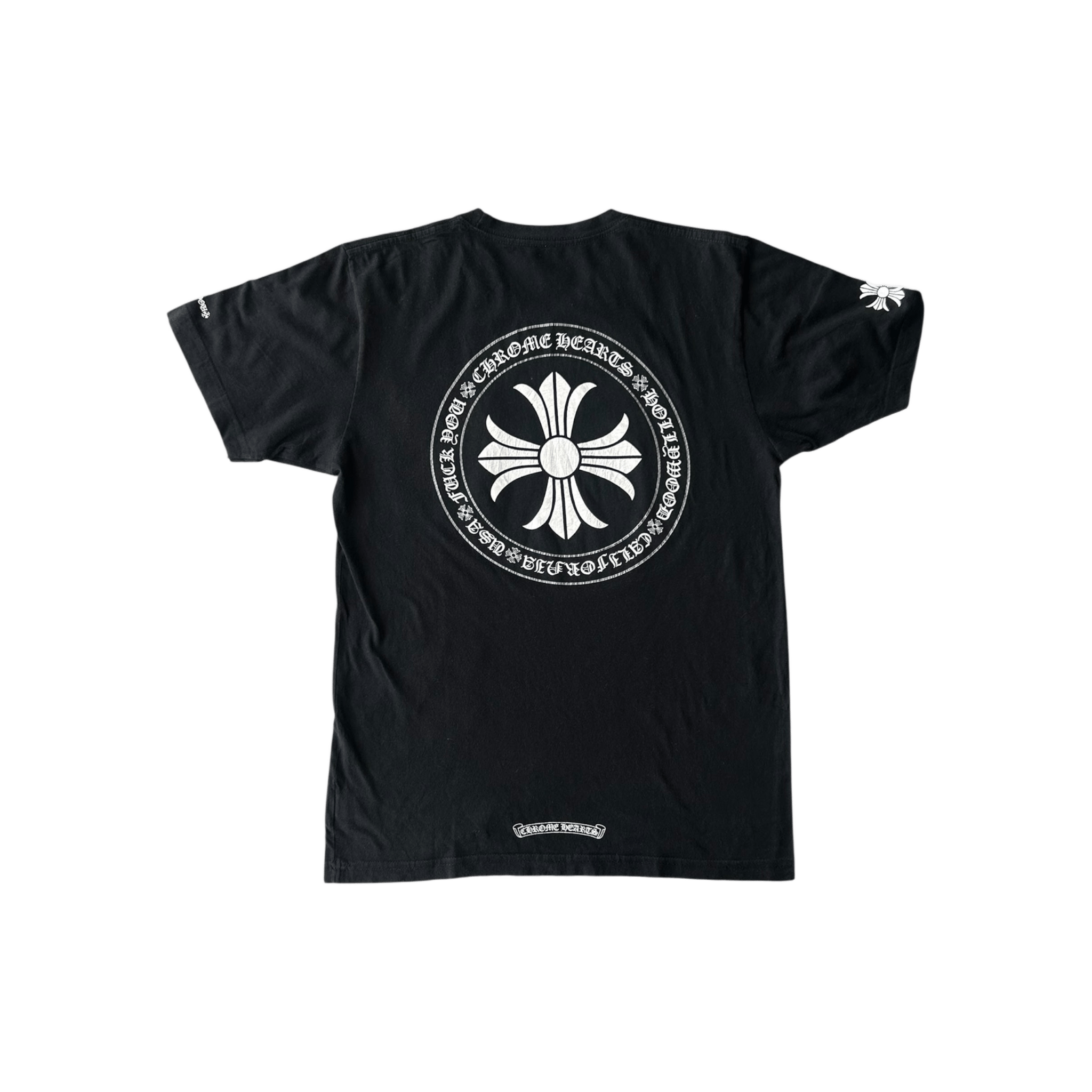 Chrome Hearts Black & White Cross Logo T-Shirt - Morely TrendsChrome Hearts Type here:)