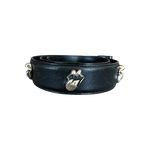 Chrome Hearts Black & Silver Rolling Stones Tongue Belt Strap - Morely TrendsChrome Hearts Type here:)