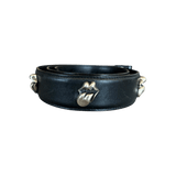 Chrome Hearts Black & Silver Rolling Stones Tongue Belt Strap - Morely TrendsChrome Hearts Type here:)