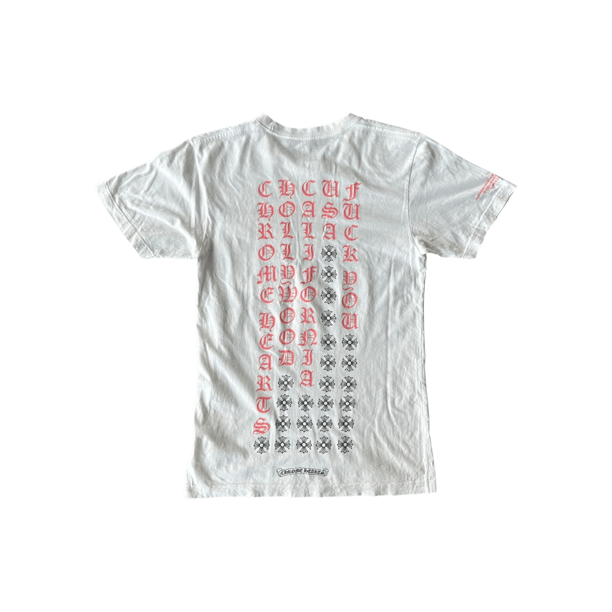 Chrome Hearts White & Red Made In Hollywood T-Shirt - Morely TrendsChrome Hearts Type here:)
