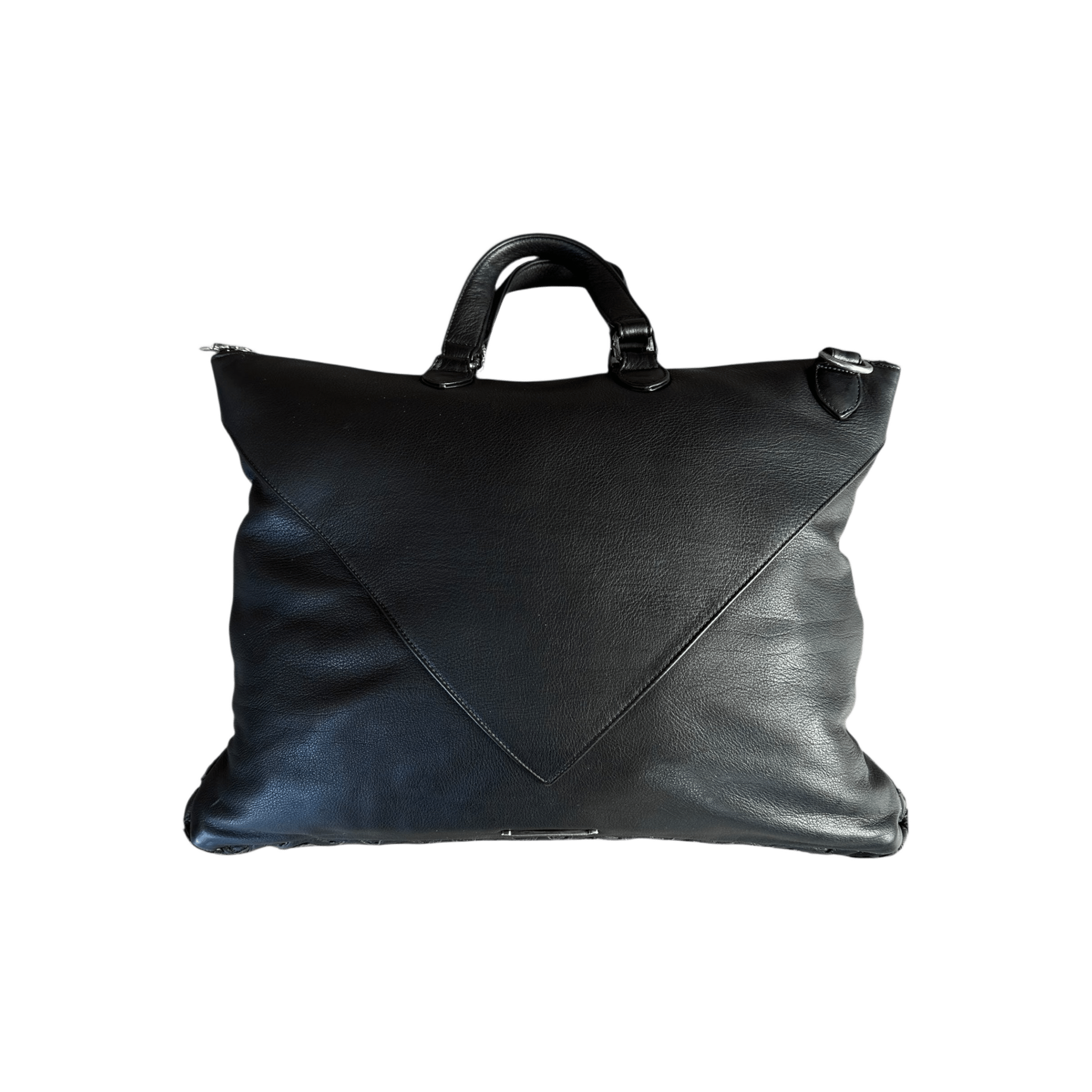 Chrome Hearts Black Plus Cross Patch Leather Tote Bag - Morely TrendsChrome Hearts Type here:)