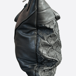 Chrome Hearts Black Plus Cross Patch Leather Tote Bag - Morely TrendsChrome Hearts Type here:)