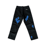 Chrome Hearts Black & Blue Cross Patch Carpenter Pants - Morely TrendsChrome Hearts Type here:)