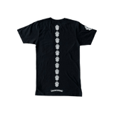 Chrome Hearts Black & White Vertical Dagger Logo T-Shirt - Morely TrendsChrome Hearts Type here:)