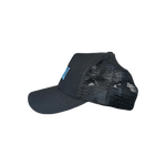 Amiri Black & Blue Core Logo Trucker Hat - Morely TrendsAmiri Type here:)