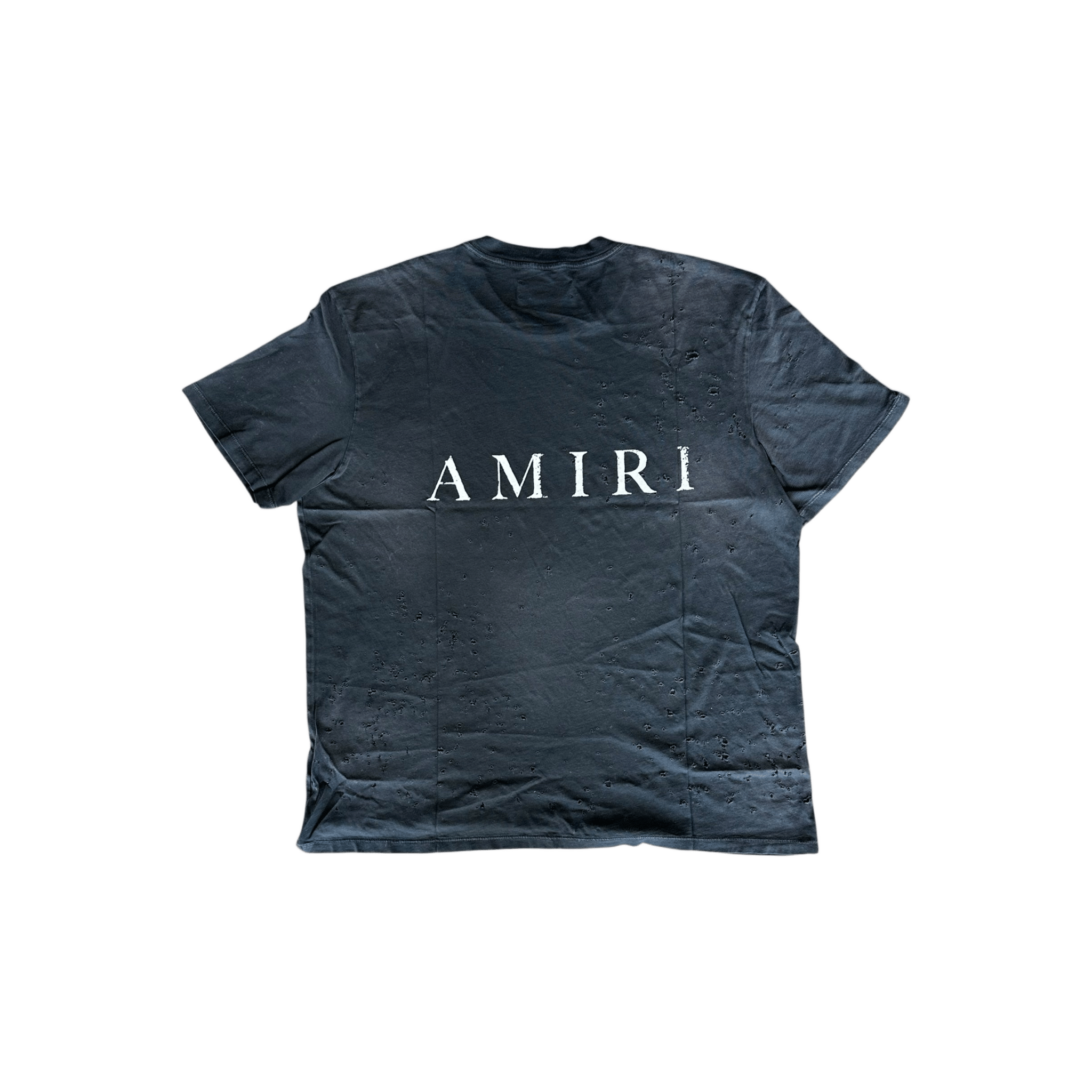 Amiri Black & White MA Logo Shotgun T-Shirt - Morely TrendsAmiri Type here:)