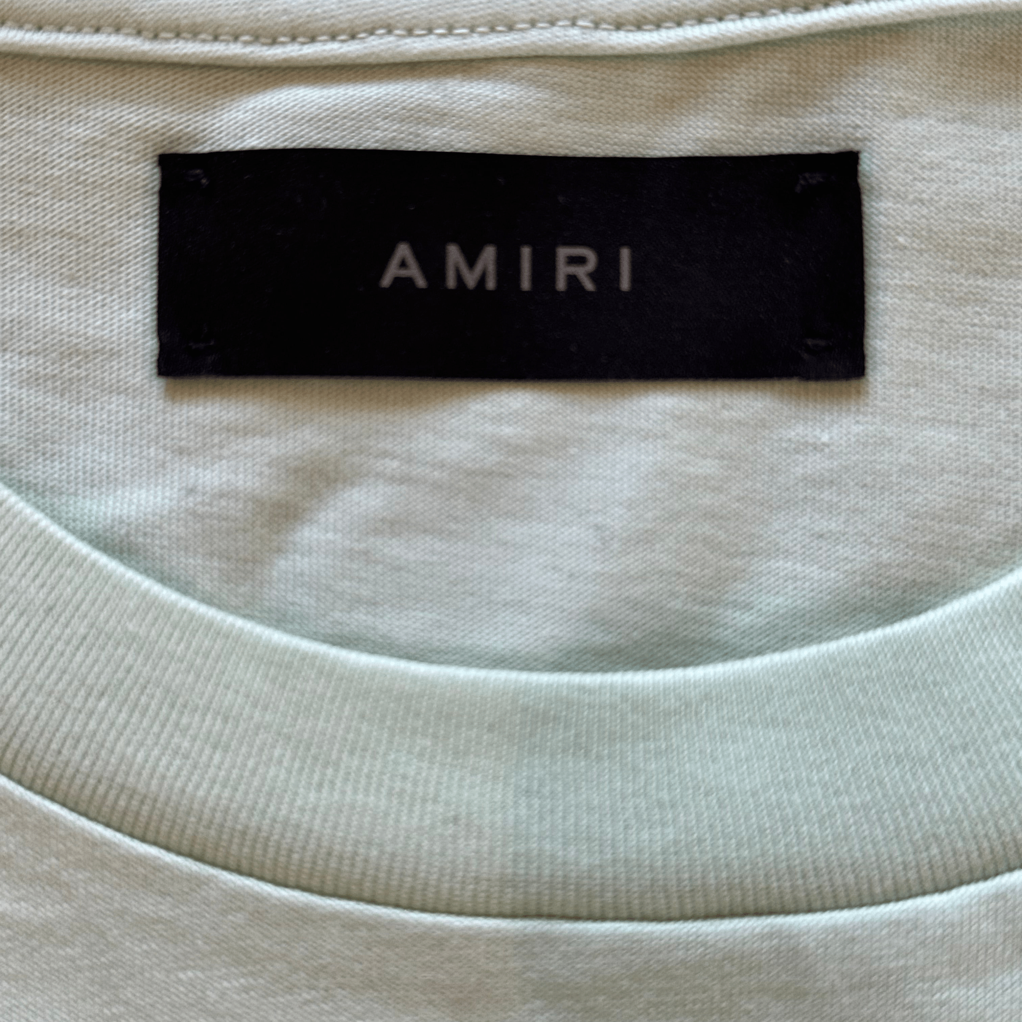 Amiri Light Blue & White MA Core Logo T-Shirt - Morely TrendsAmiri Type here:)