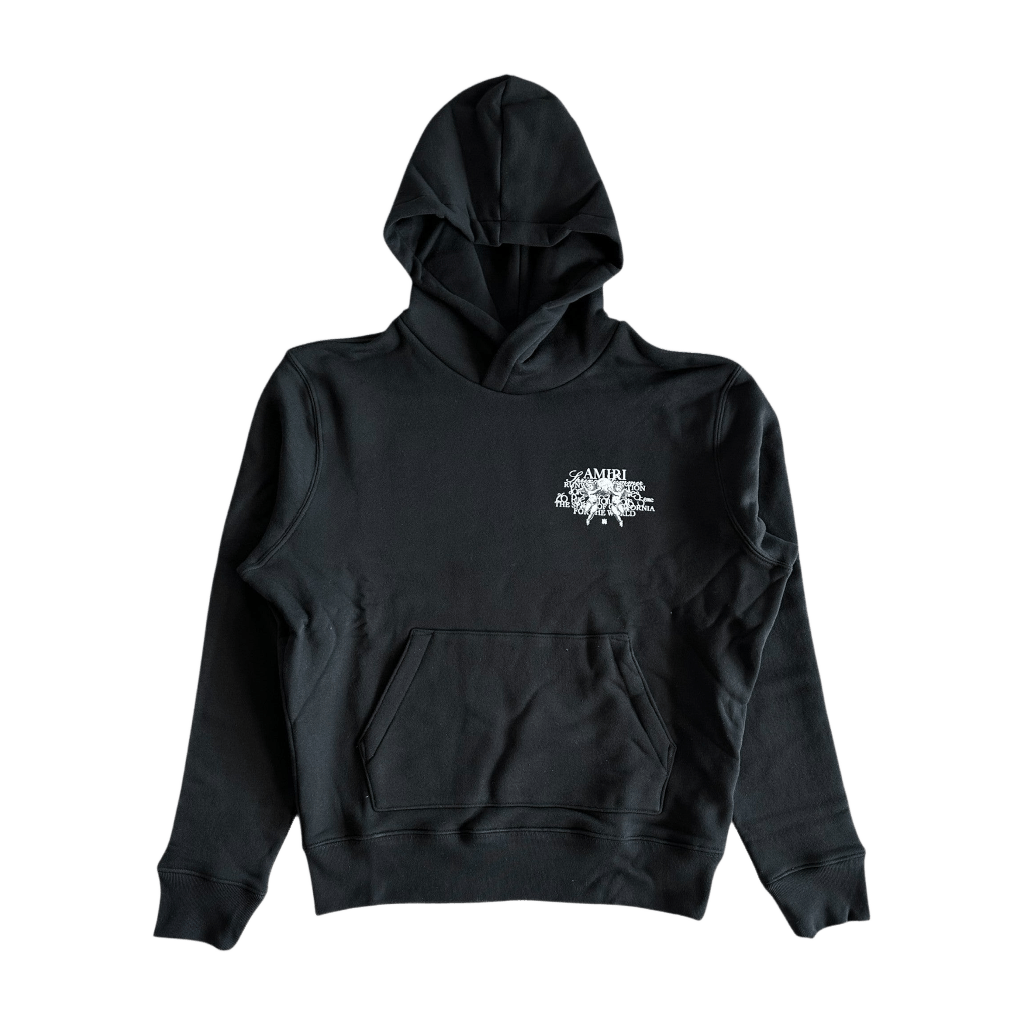 Amiri Black & White Cherub Logo Hoodie - Morely TrendsAmiri Type here:)