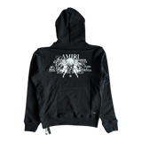 Amiri Black & White Cherub Logo Hoodie - Morely TrendsAmiri Type here:)