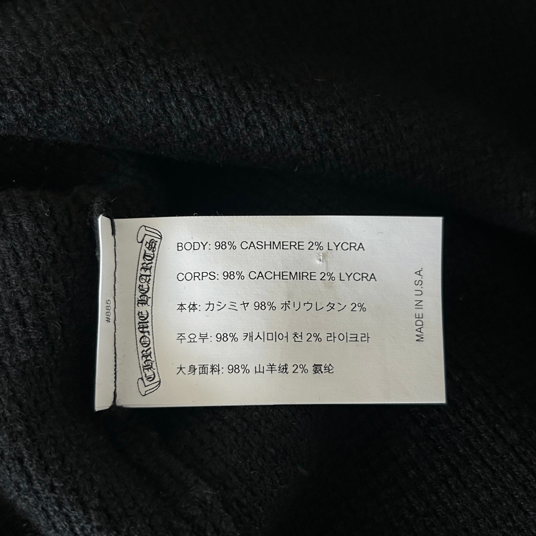 Chrome Hearts Black & White Dagger Logo Cashmere Sweater - Morely TrendsChrome Hearts Type here:)