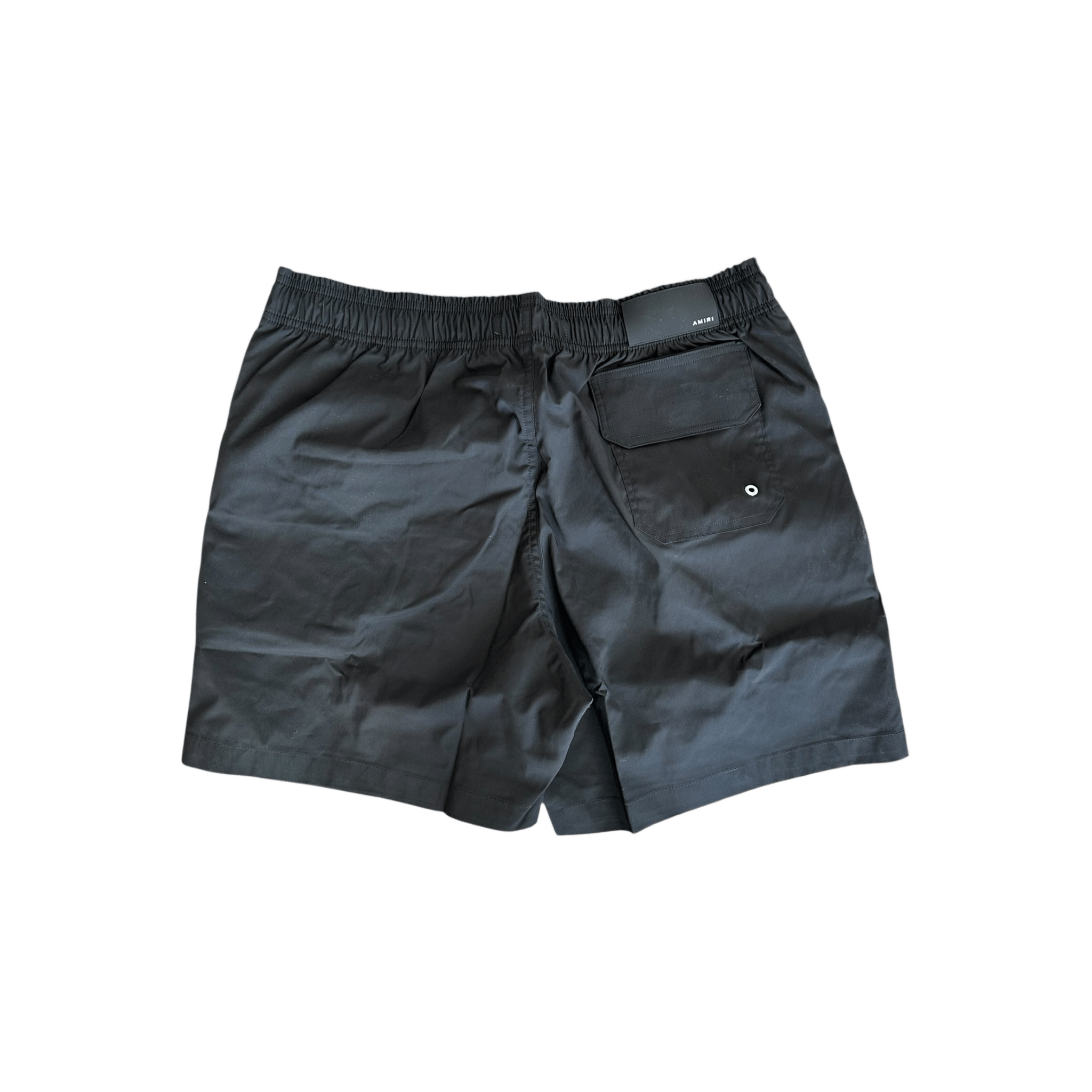 Amiri Black & White Stack Logo Swimshorts - Morely TrendsAmiri Type here:)