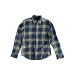 Chrome Hearts Blue & Yellow Plaid Cross Patch Flannel - Morely TrendsChrome Hearts Type here:)