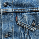 Chrome Hearts Levis Blue & Black Cross Patch Denim Jacket - Morely TrendsChrome Hearts Type here:)