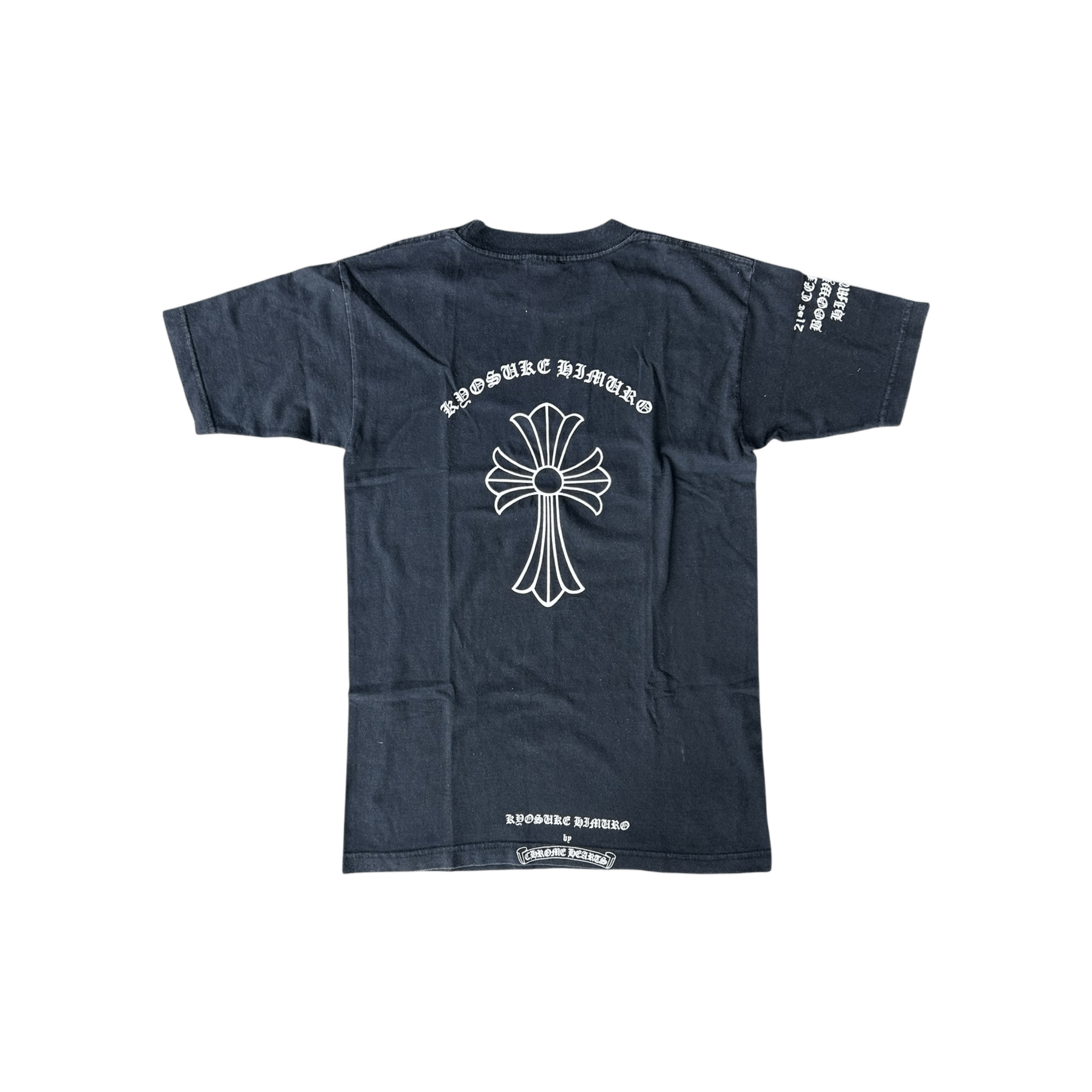 Chrome Hearts Kyosuke Himuro Black & White Cross Logo T-Shirt - Morely TrendsChrome Hearts Type here:)