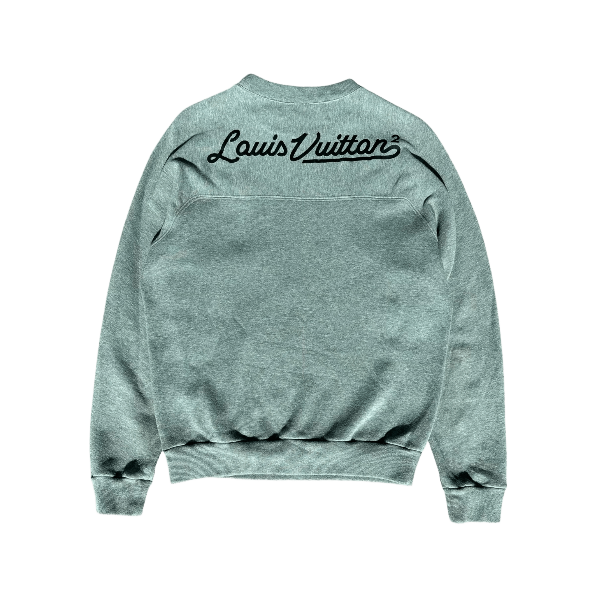 Louis Vuitton Nigo Grey & Black Heart Logo Sweater - Morely TrendsLouis Vuitton Type here:)