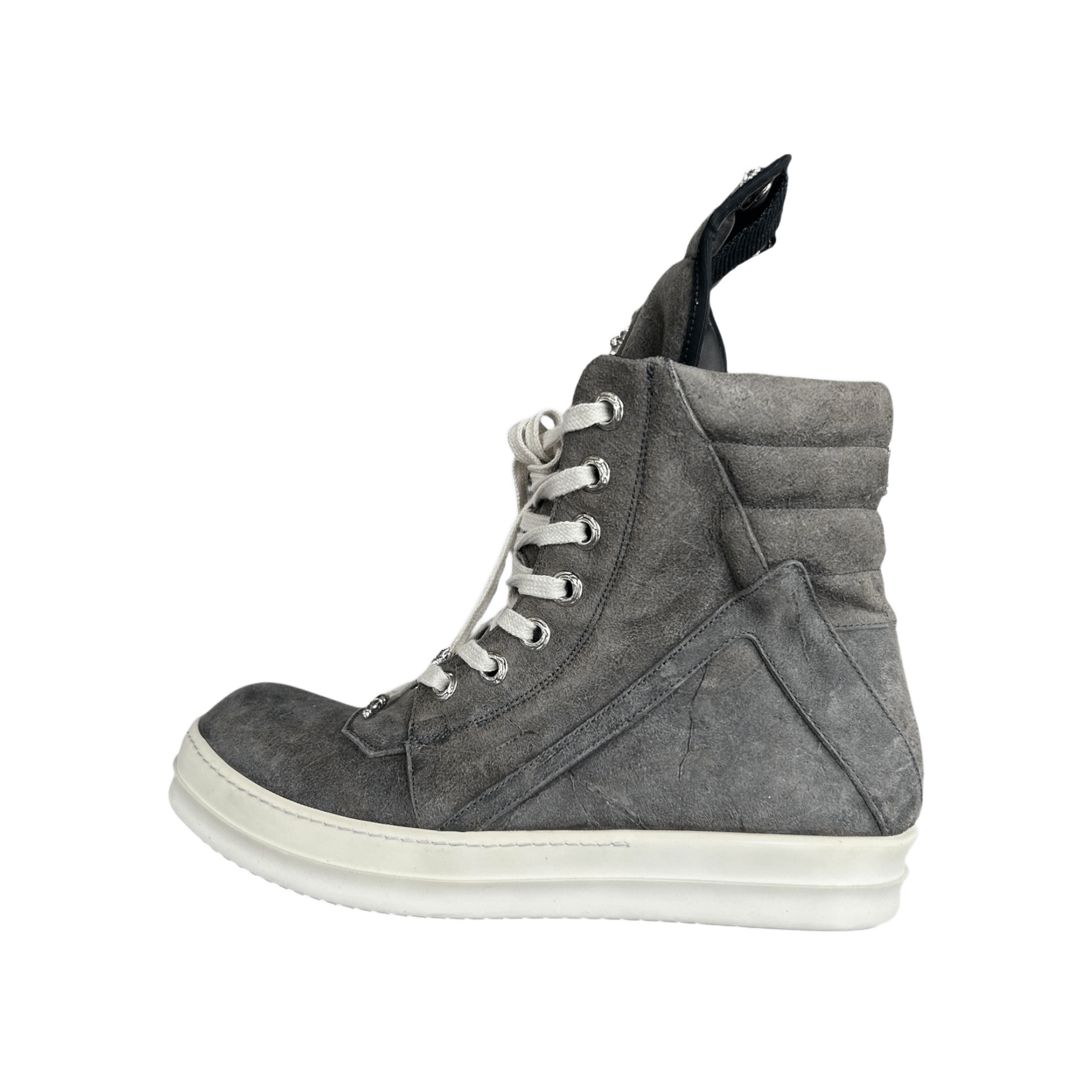 Chrome Hearts Rick Owens Grey Suede Geobaskets - Morely TrendsRick Owens Type here:)