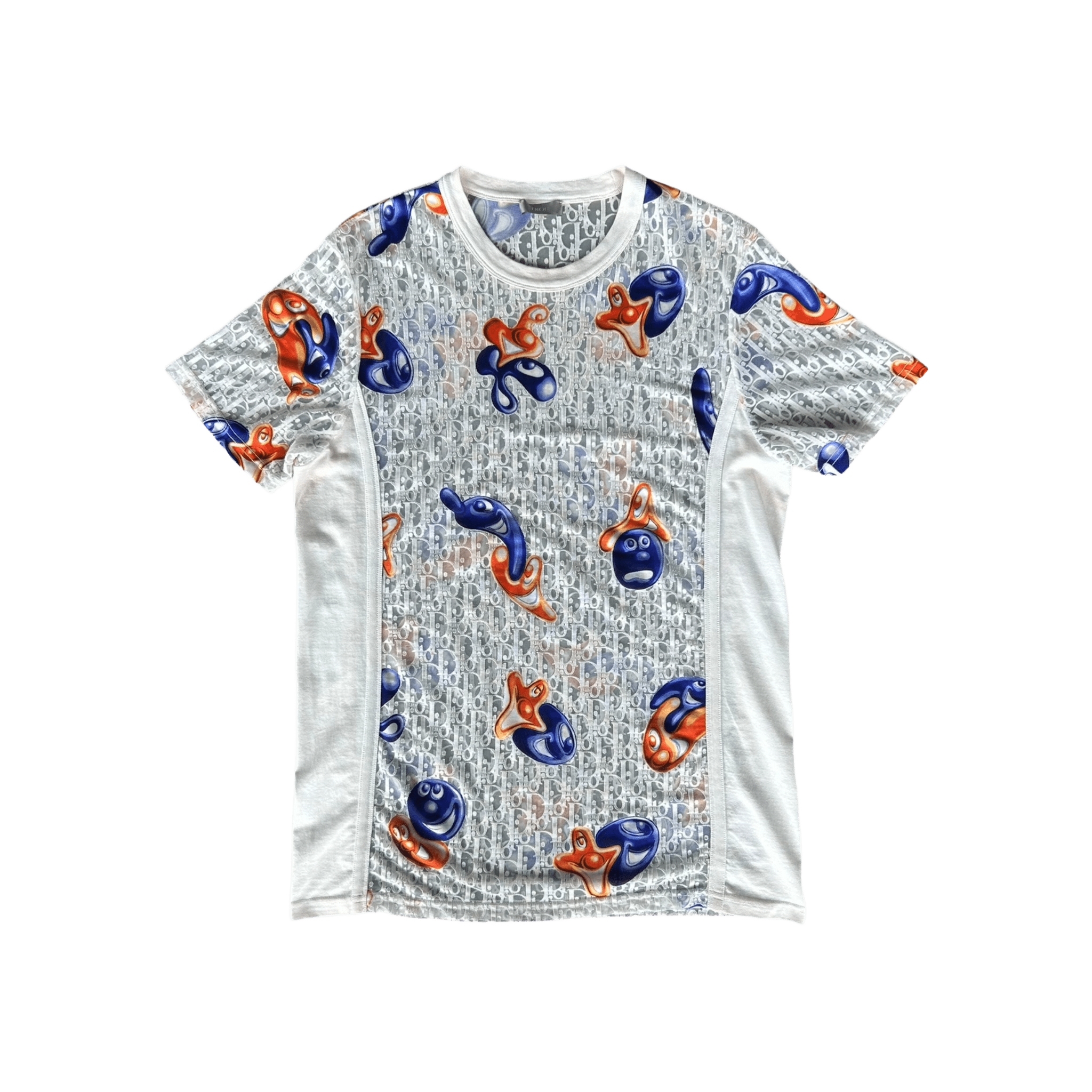 Dior Kenny Scharf White Oblique Faces Transparent T-Shirt - Morely TrendsDior Type here:)