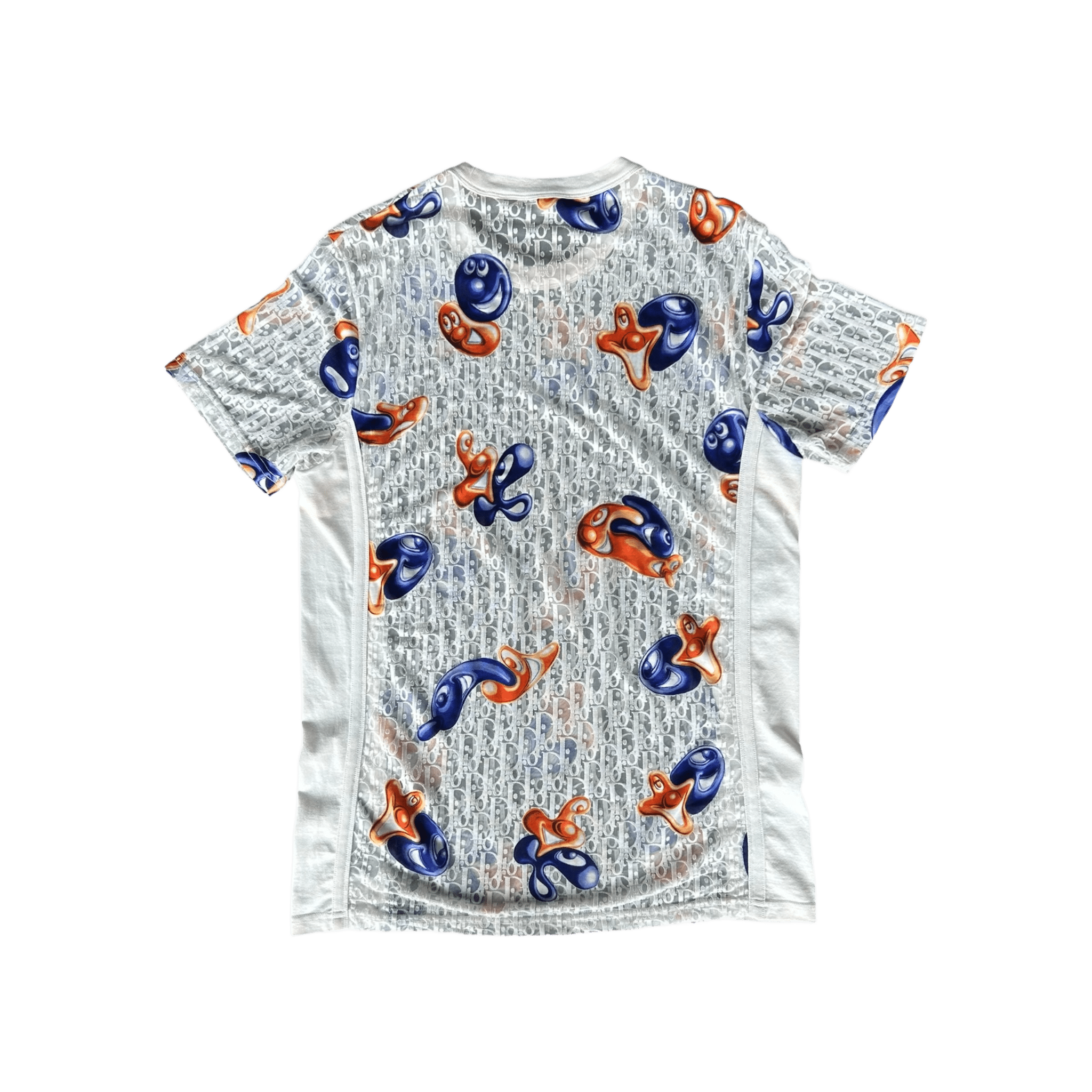 Dior Kenny Scharf White Oblique Faces Transparent T-Shirt - Morely TrendsDior Type here:)