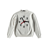 Louis Vuitton Beige Monogram Clock Wool Sweater - Morely TrendsLouis Vuitton Type here:)