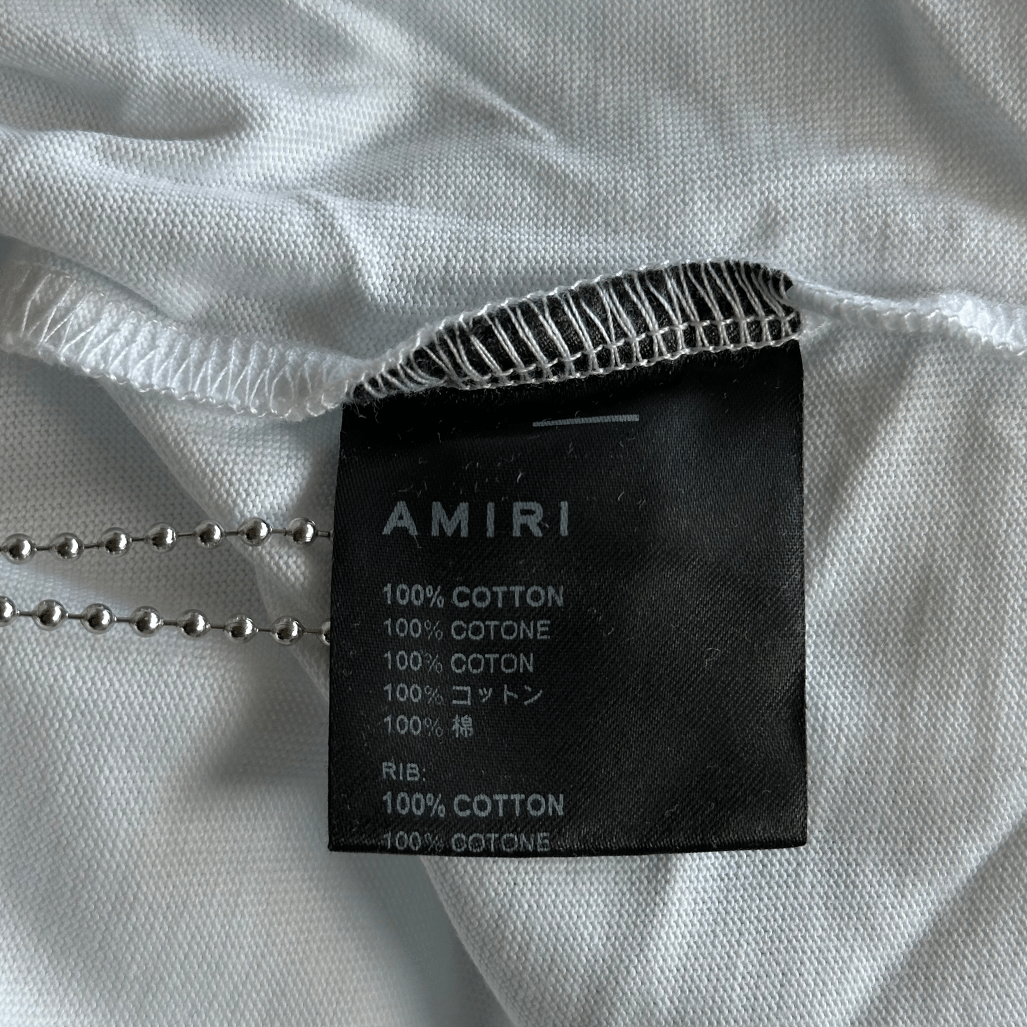 Amiri White & Blue Watercolor MA Bar Logo T-Shirt - Morely TrendsAmiri Type here:)