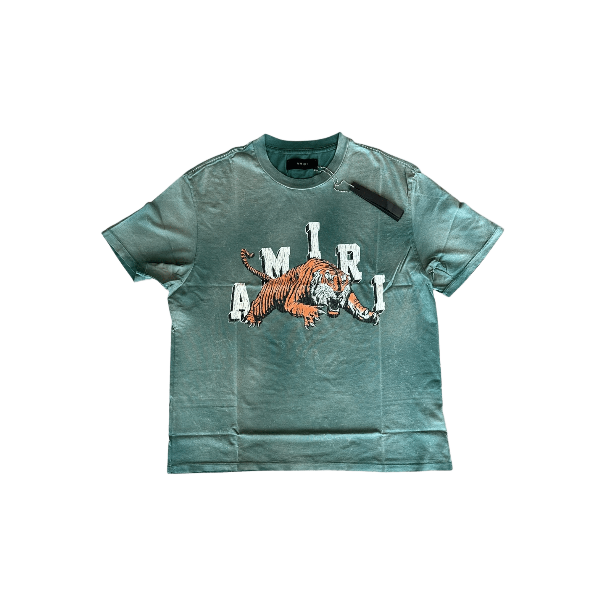 Amiri Green & White Tiger Logo T-Shirt - Morely TrendsAmiri Type here:)