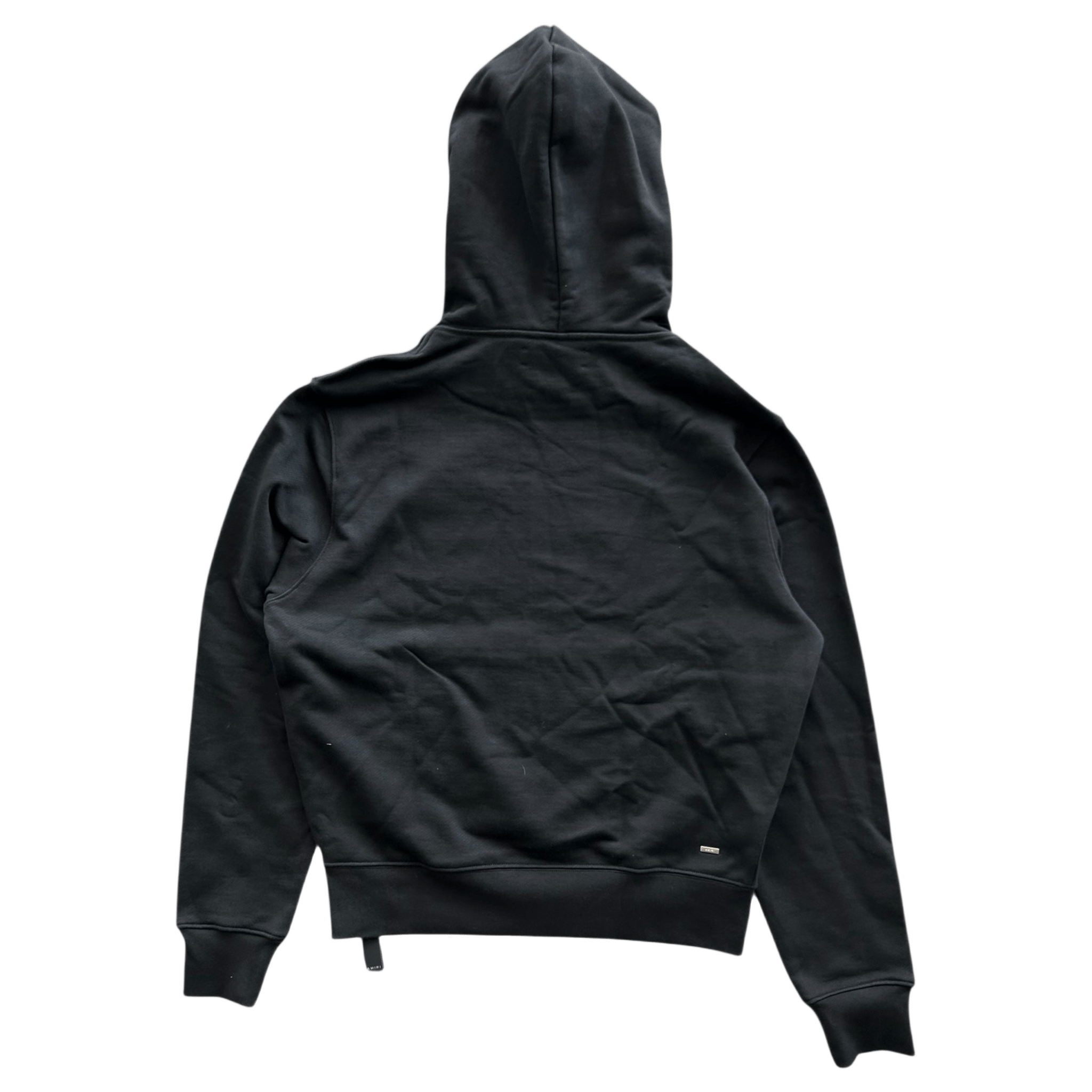 Amiri Black & Chrome Staggered Logo Hoodie - Morely TrendsAmiri Type here:)