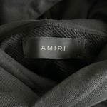 Amiri Black & Chrome Staggered Logo Hoodie - Morely TrendsAmiri Type here:)