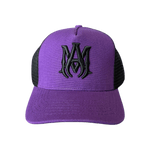 Amiri Purple & Black MA Logo Trucker Hat - Morely TrendsAmiri Type here:)