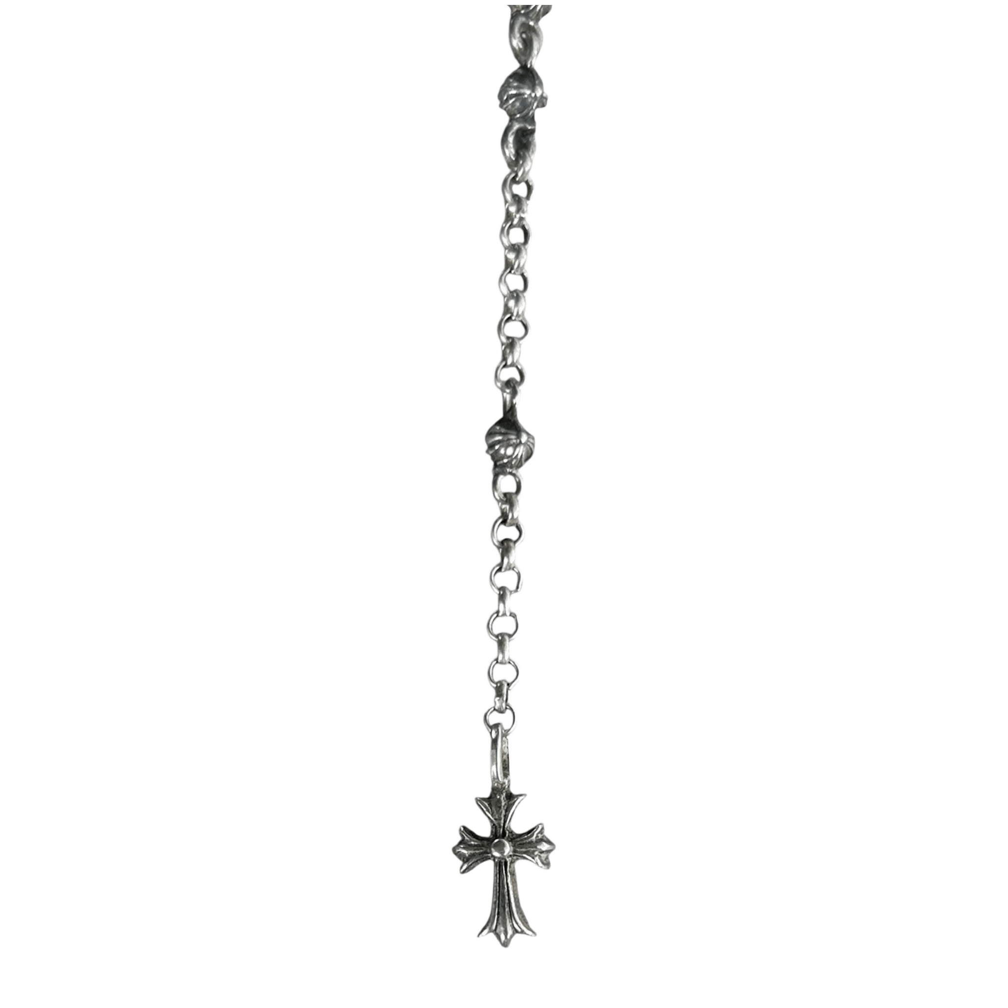 Chrome Hearts Rosary Bead Chain Silver Necklace - Morely TrendsChrome Hearts Type here:)