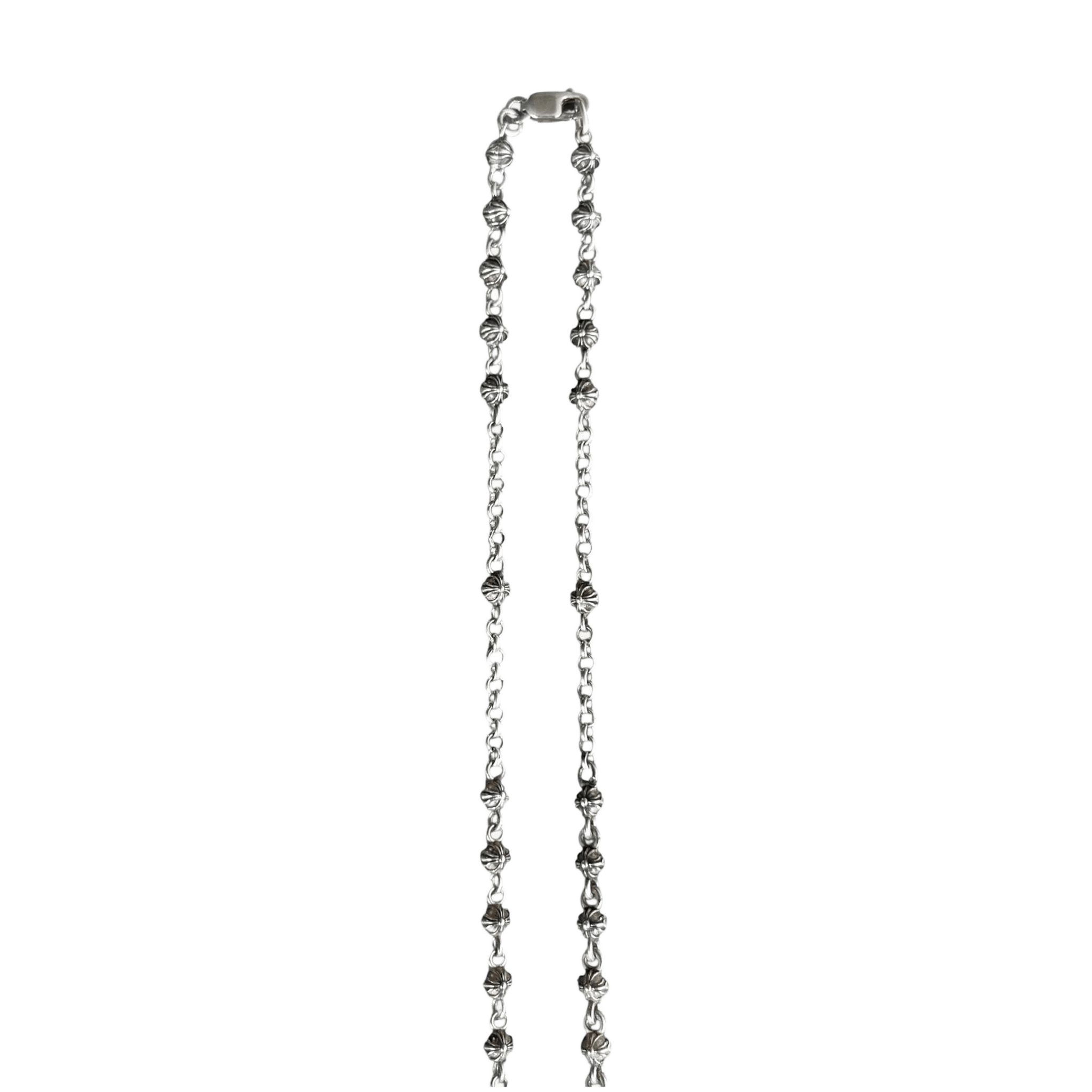 Chrome Hearts Rosary Bead Chain Silver Necklace - Morely TrendsChrome Hearts Type here:)