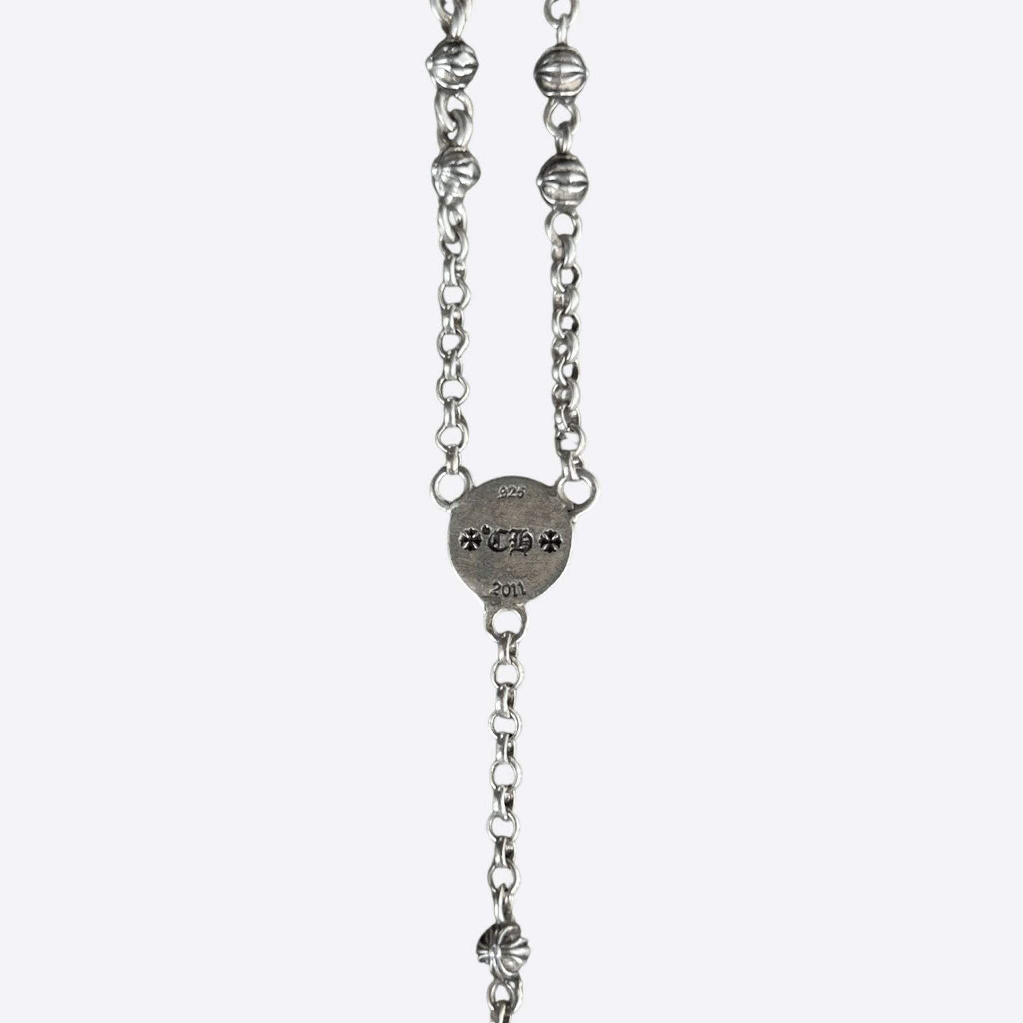 Chrome Hearts Rosary Bead Chain Silver Necklace - Morely TrendsChrome Hearts Type here:)