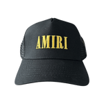 Amiri Black & Yellow Core Logo Trucker Hat - Morely TrendsAmiri Type here:)