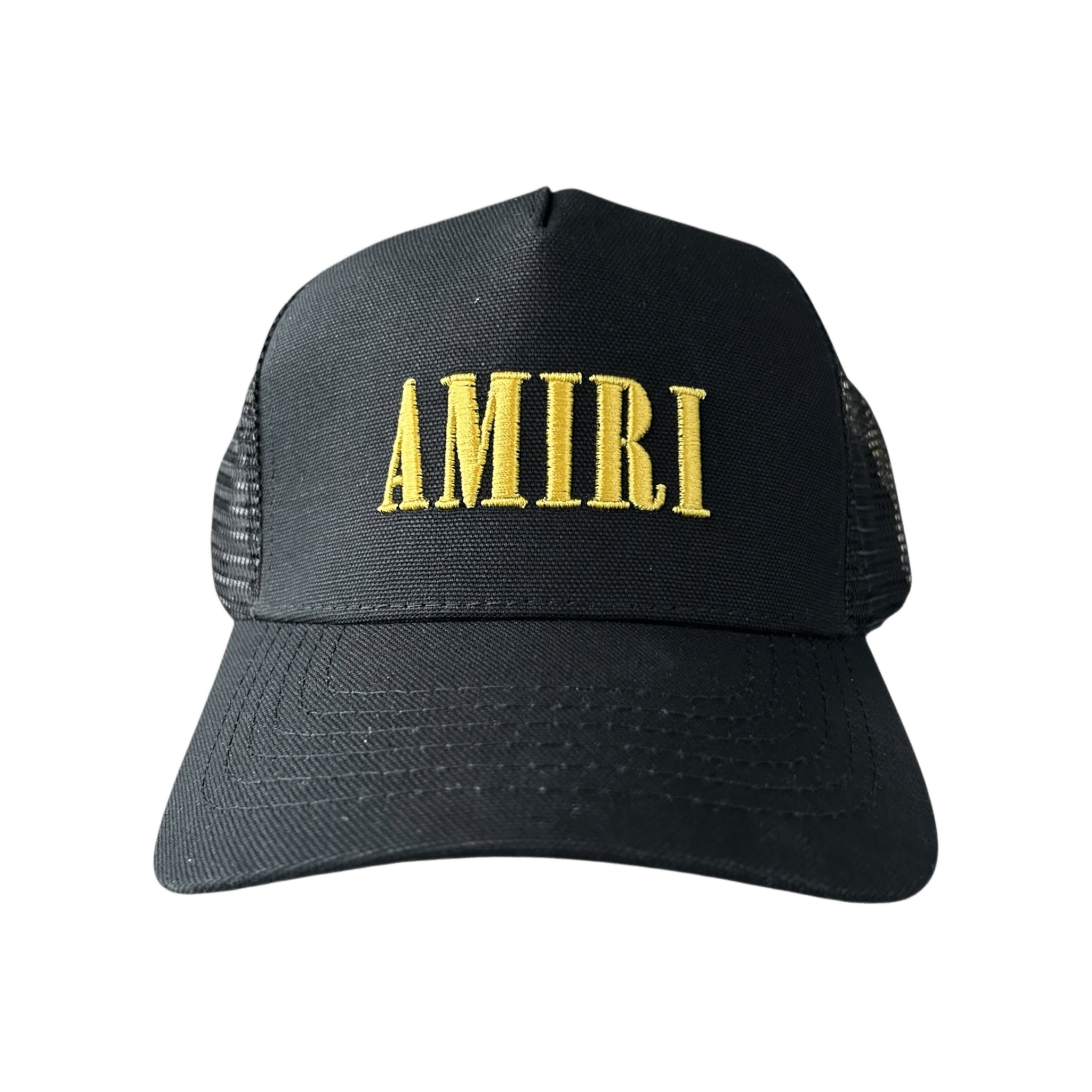 Amiri Black & Yellow Core Logo Trucker Hat - Morely TrendsAmiri Type here:)