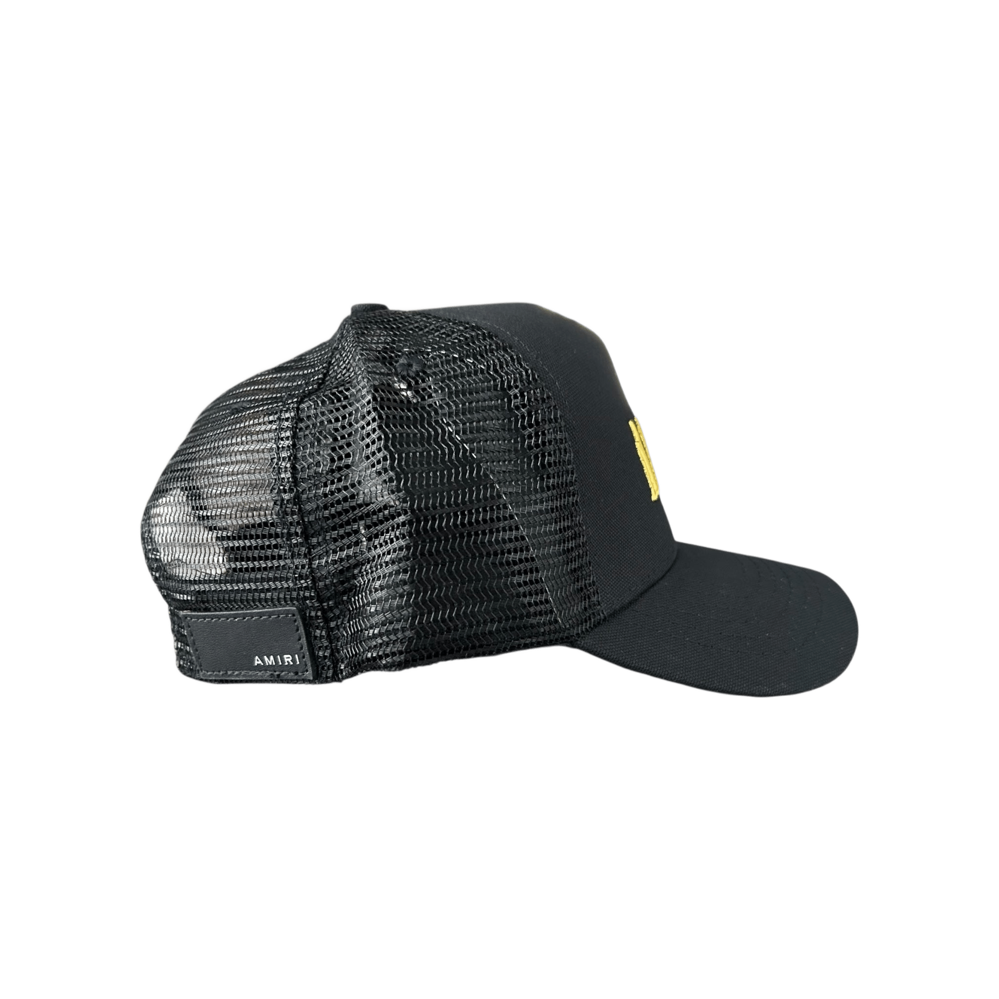 Amiri Black & Yellow Core Logo Trucker Hat - Morely TrendsAmiri Type here:)