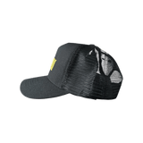 Amiri Black & Yellow Core Logo Trucker Hat - Morely TrendsAmiri Type here:)