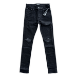 Amiri Black & Multicolor Paisley Patch MX1 Jeans - Morely TrendsAmiri Type here:)