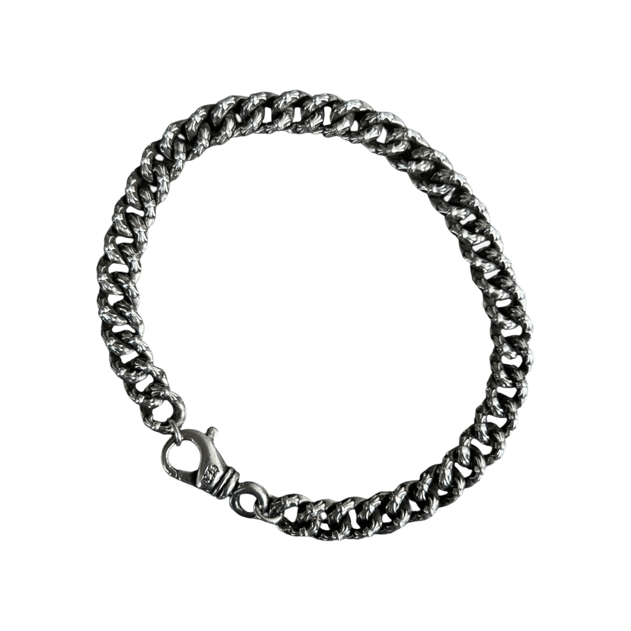 Chrome Hearts Silver Extra Fancy Mini Cuban Bracelet - Morely TrendsChrome Hearts Type here:)